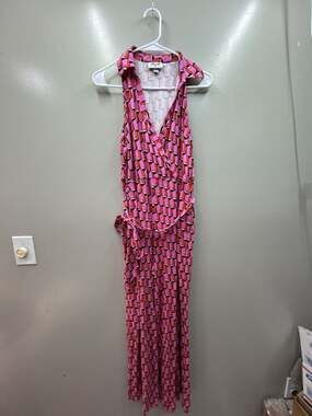 Diane von Furstenberg for Target Geometric Print Wrap Jumpsuit Size L